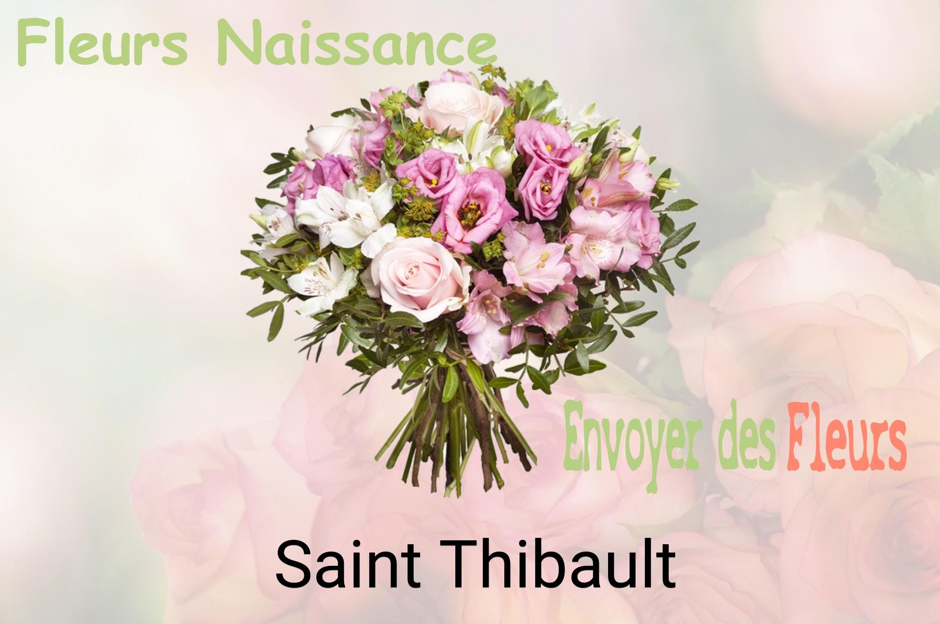 Bouquet de fleurs de naissance livré à Saint-Thibault